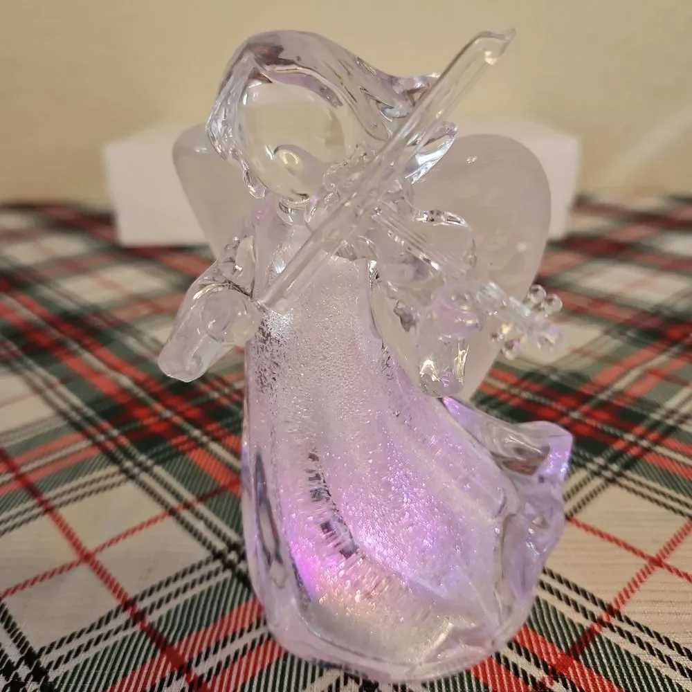 JCPenny Home Collection Colorful Acrylic LED Noel Series Angel Figurines